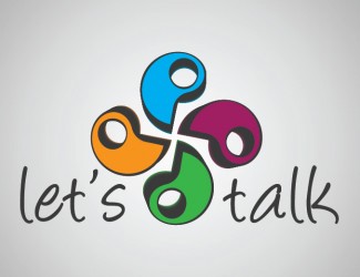 Projekt graficzny logo dla firmy online let\\\\\\\'s talk