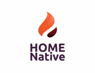 Projekt logo dla firmy HomeNative/Płomień | Projektowanie logo