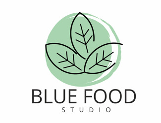 Projekt graficzny logo dla firmy online Blue Food Studio 1