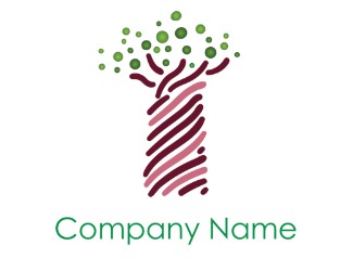 Projekt graficzny logo dla firmy online Baobab