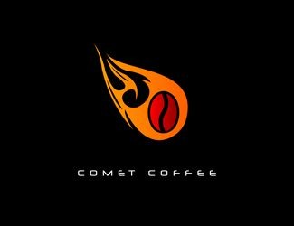 Projekt graficzny logo dla firmy online COMET COFFEE