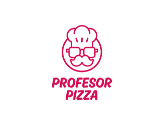 Profesor Pizza - projektowanie logo - konkurs graficzny