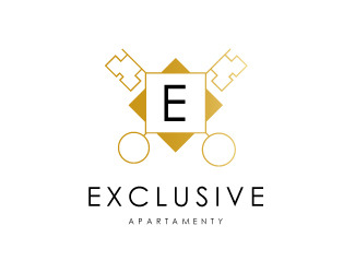 Projekt logo dla firmy Exclusive apartamenty | Projektowanie logo