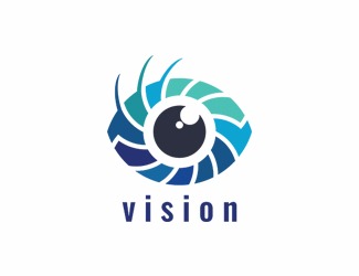 Projekt graficzny logo dla firmy online vision