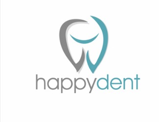 Projekt logo dla firmy happydent | Projektowanie logo