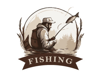 Projektowanie logo dla firm online FISHING