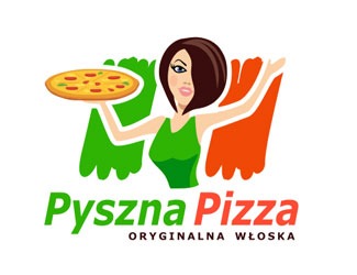 Projekt graficzny logo dla firmy online Pyszna Pizza