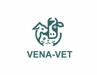 Projekt graficzny logo dla firmy online vena-vet