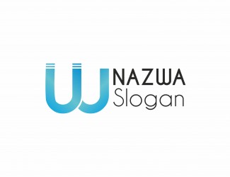 Projekt graficzny logo dla firmy online W lub UJ logo