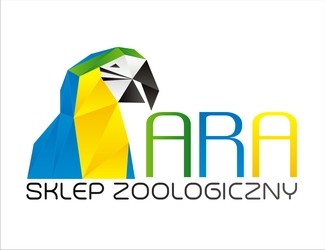 Projekt graficzny logo dla firmy online ARA papuga