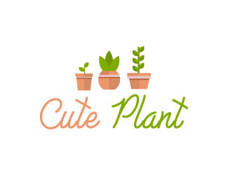 Projektowanie logo dla firmy, konkurs graficzny cute plant