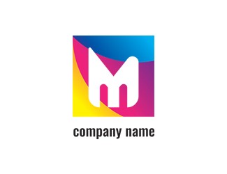 litera M - projektowanie logo - konkurs graficzny