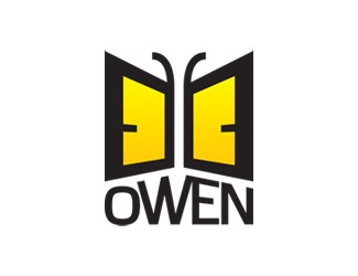 Projekt logo dla firmy OWEN - okna lub książki | Projektowanie logo