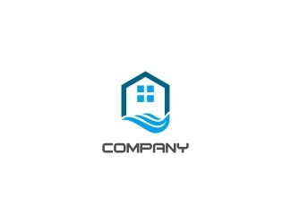 Projekt logo dla firmy domek nad wodą | Projektowanie logo