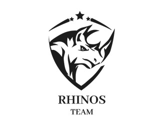 Projekt graficzny logo dla firmy online rhino team