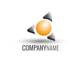 Projekt logo dla firmy logo 3d kula | Projektowanie logo