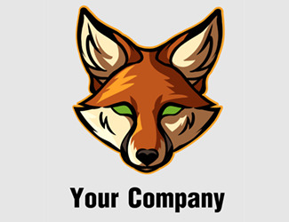 Projekt graficzny logo dla firmy online Lis - emblem