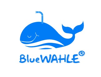 Projekt logo dla firmy blue Wahle | Projektowanie logo