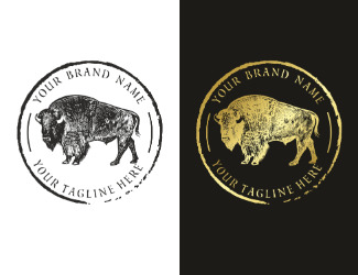 Żubr / bizon - projektowanie logo - konkurs graficzny
