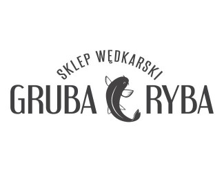 Projekt graficzny logo dla firmy online Gruba Ryba