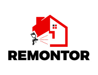 Projekt logo dla firmy REMONTOR | Projektowanie logo