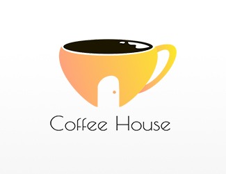 Projekt graficzny logo dla firmy online Domowa Kawiarnia