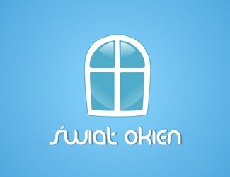 Projekt graficzny logo dla firmy online świat okien