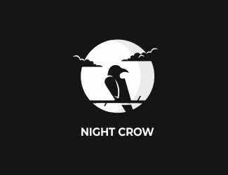 Projektowanie logo dla firm online Night Crow