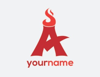 Projekt graficzny logo dla firmy online Afire
