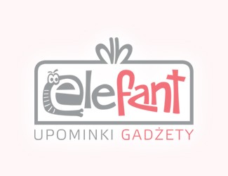 Projekt graficzny logo dla firmy online EleFant - upominki & gadżety