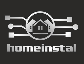 homeinstal - projektowanie logo - konkurs graficzny
