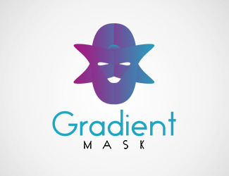Projekt logo dla firmy Gradient mask | Projektowanie logo
