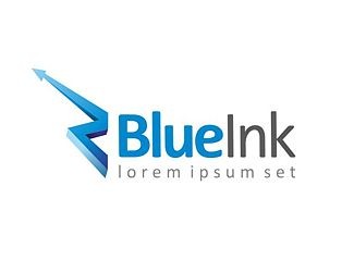 Projekt graficzny logo dla firmy online BlueInk