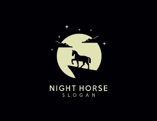 Projekt graficzny logo dla firmy online Night Horse
