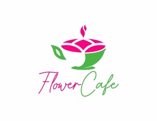 Projekt graficzny logo dla firmy online FlowerCafe