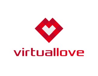 Projekt logo dla firmy Virtual Love | Projektowanie logo