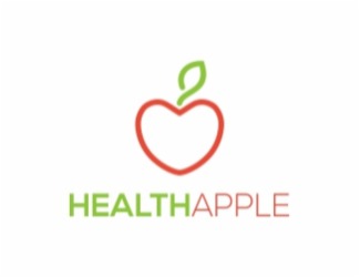 Projekt graficzny logo dla firmy online Health Apple