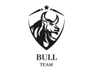 Projekt graficzny logo dla firmy online bull team