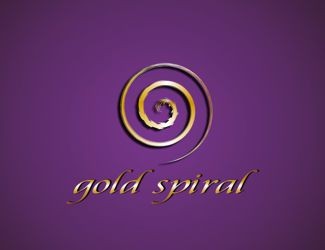 Projektowanie logo dla firmy, konkurs graficzny gold spiral