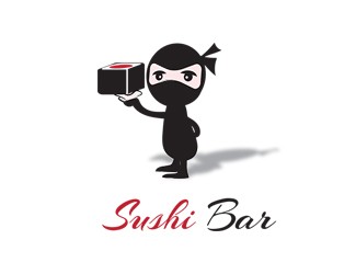 Projekt graficzny logo dla firmy online sushi bar