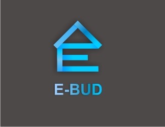 Projekt logo dla firmy e-bud | Projektowanie logo