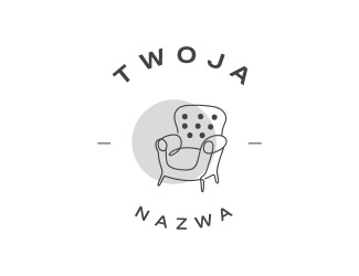Projekt graficzny logo dla firmy online fotel