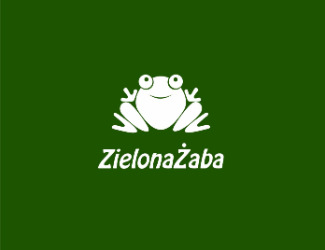 Projekt logo dla firmy Zielona żaba | Projektowanie logo