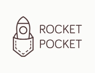 Projekt graficzny logo dla firmy online Rocket Pocket