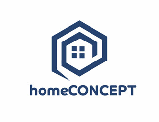 Projekt graficzny logo dla firmy online homeConcept