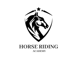 Projekt graficzny logo dla firmy online akademia jazdy konnej
