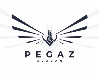 Projektowanie logo dla firm online PEGAZ