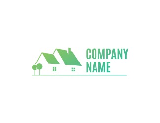 Projekt logo dla firmy Zielony dom | Projektowanie logo