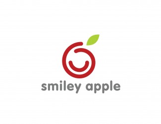 Projekt graficzny logo dla firmy online smiley apple