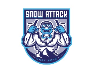 Projektowanie logo dla firm online Snow attack